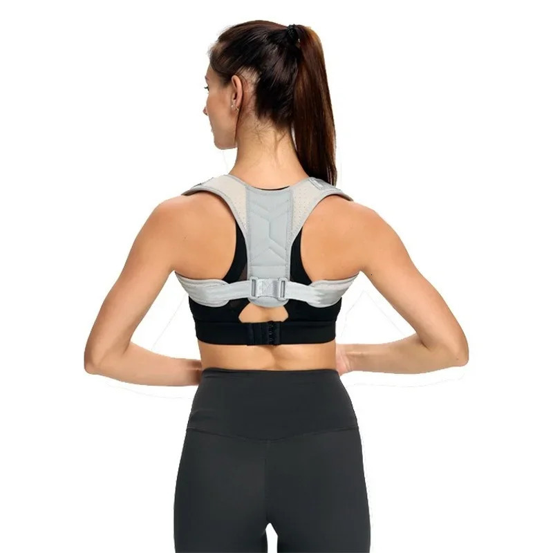 Back shoulders posters braces adjustable straps clamped spinal support body reshaping home office sports upper neck support 250427
