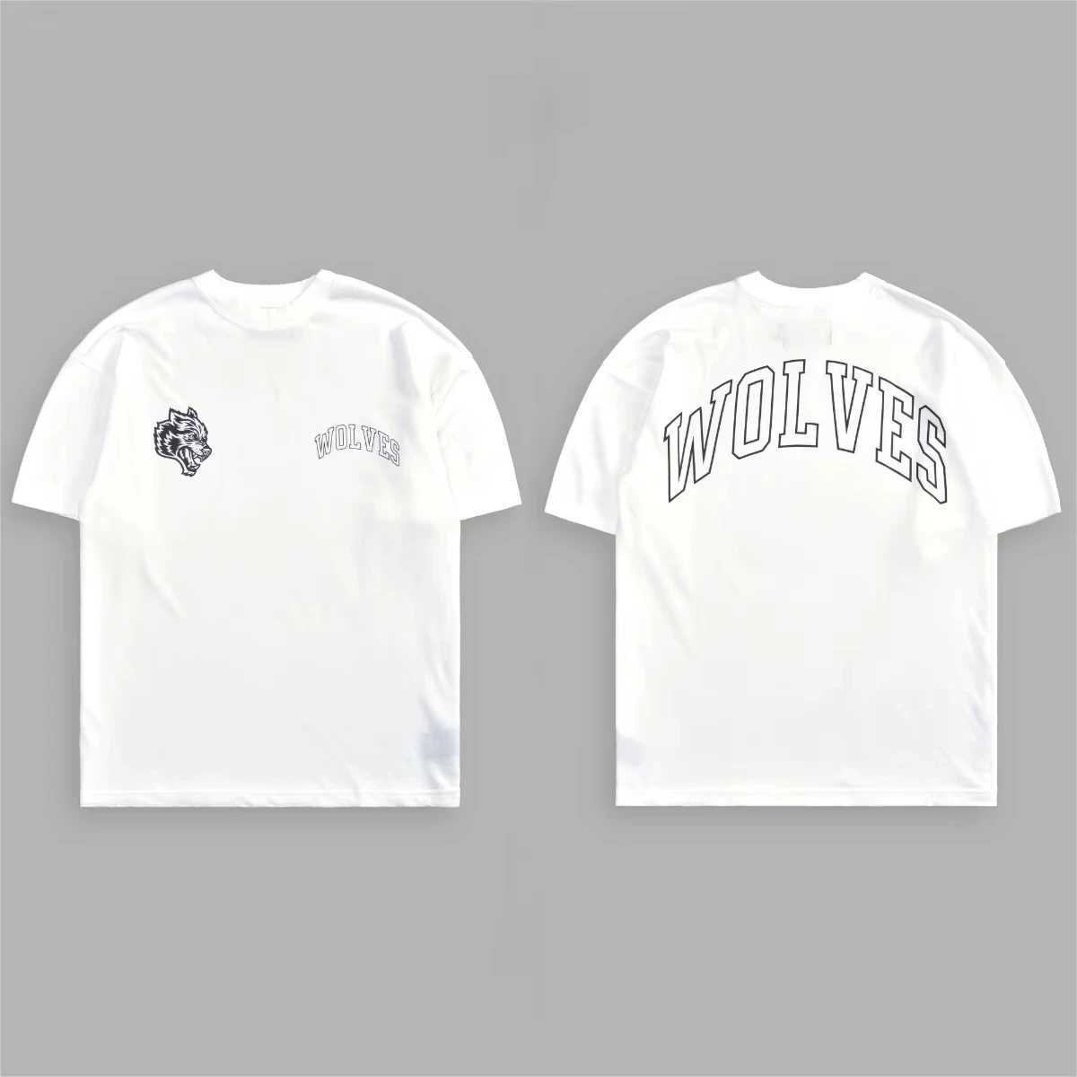 Wolf Sport T-shirt Oversized Printing Tshirt Workout Gym Mens Short Slve Casual Women Ts T Shirts X250504