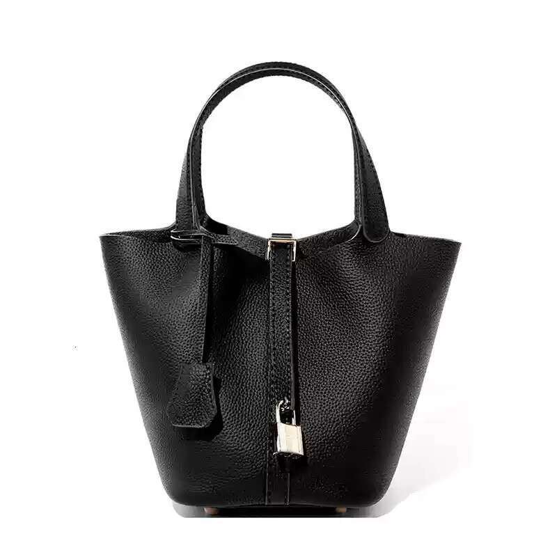 Baobao 2025 New Water Bucket Baocai Basket Women's Genuine Leather Handbag Mommy Bridal Wedding Bag Luxury