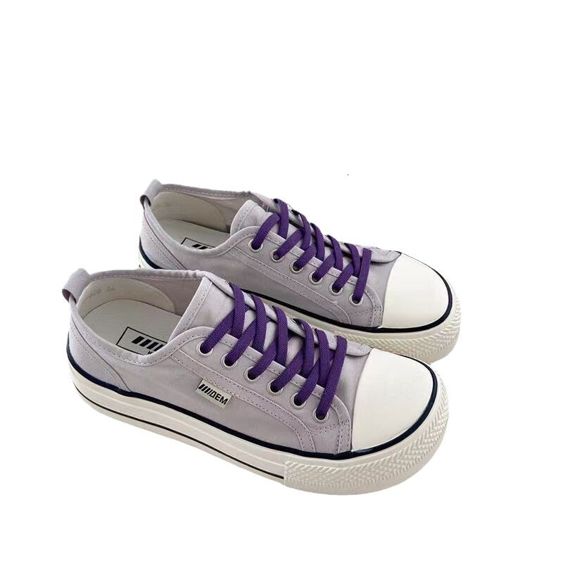 Mango Head Canvas For Women Spring And Autumn Thin New White Shoes Thick Soled Dad Sports Casual Black Board Shoes Ddmysaturn