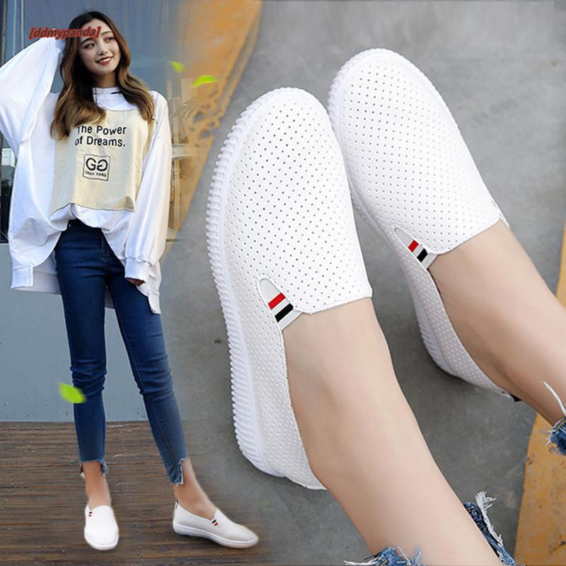 New Breathable Loafers Women Summer Slip-ons Korean Style Fashion Flat Boat Shoes ddmypanda