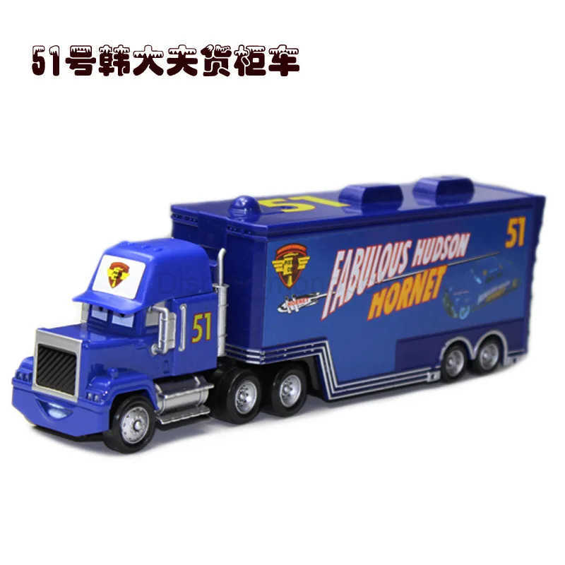Disney Pixar Cars 3 Container Trucks Disney Toy Lightning McQueen Racing Family Series Flo Diecast Model Cars Boys Girls Childrens Gifts Z250504