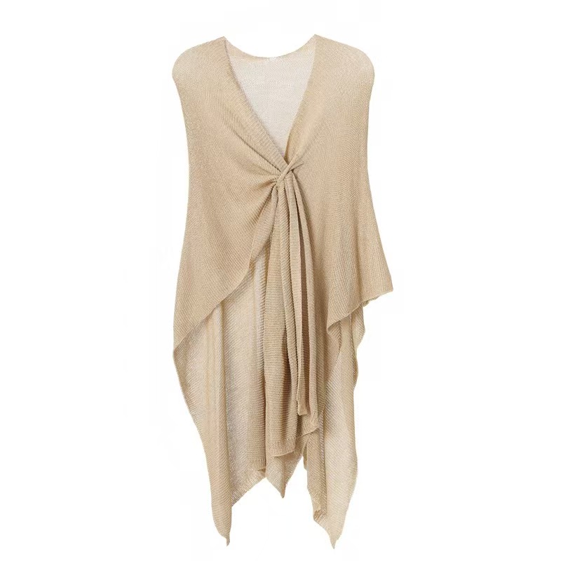 K610 Hot cross-border foreign trade Europe and the United States spring, summer and autumn new women's outer wear solid color knitted shawl whole