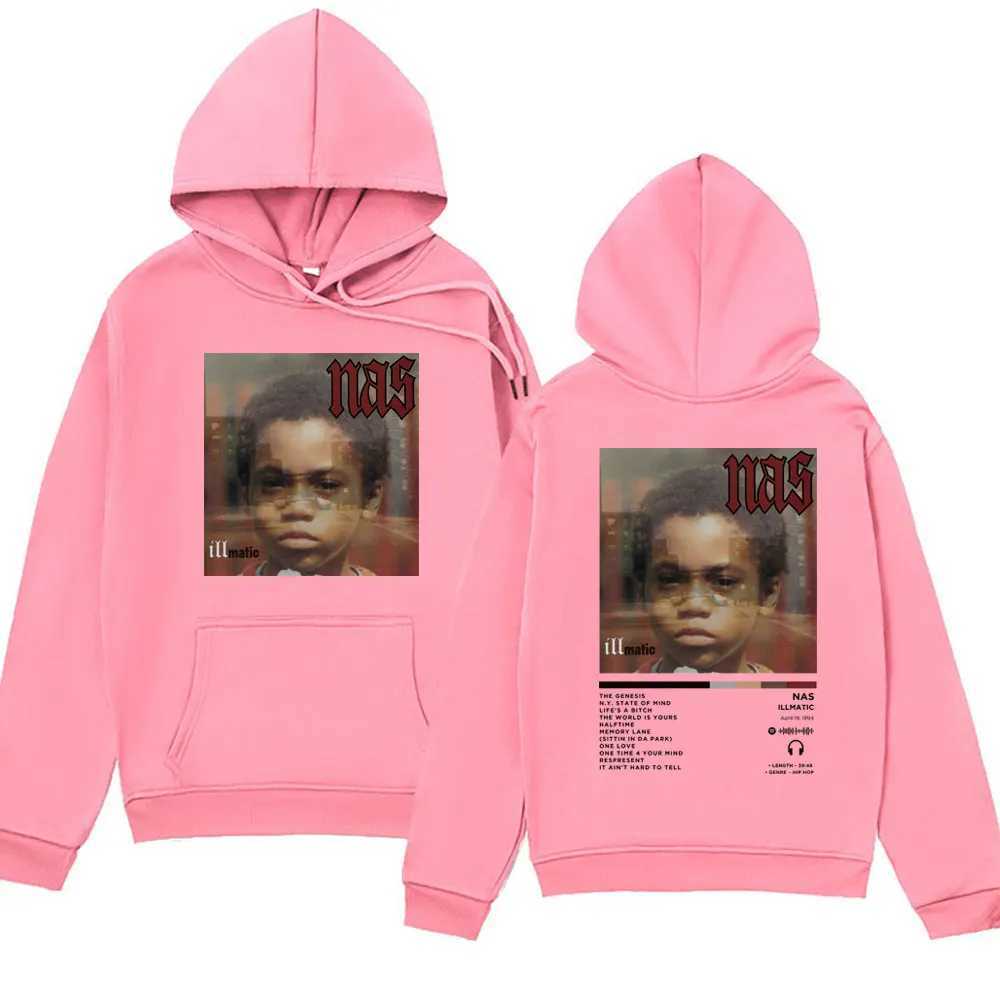 Rapper Nas Illmatic Album Cover Hoodie Men Women Clothes Fashion Retro Sweatshirts Hip Hop Oversized Hoodies Streetwear Pullover X250504