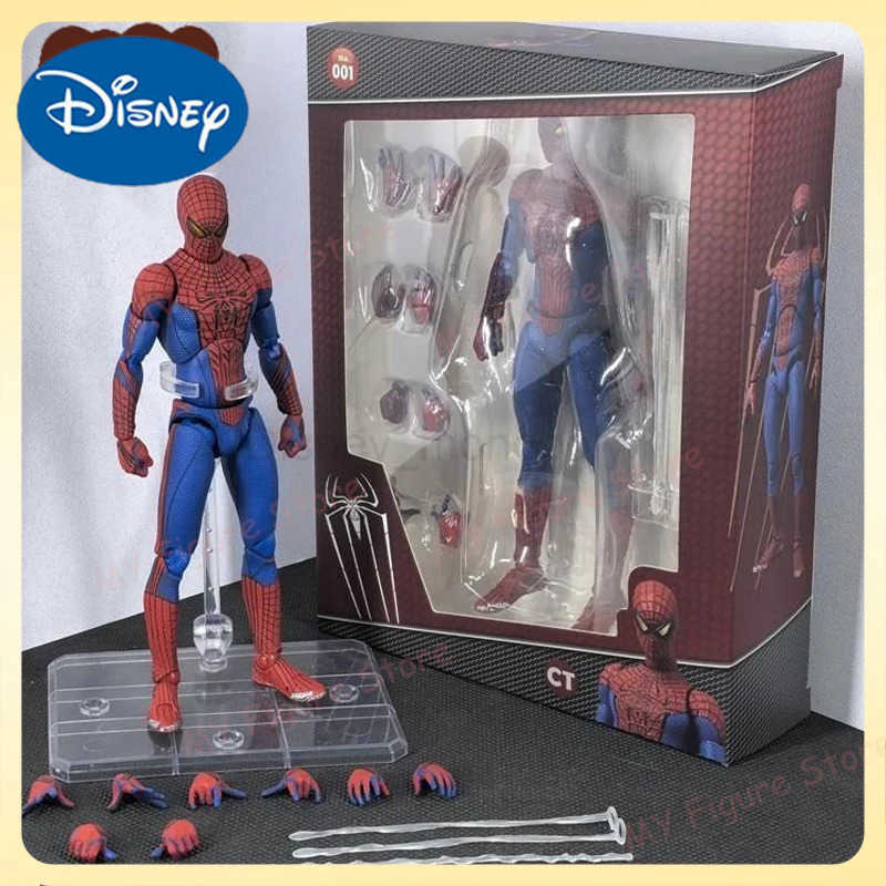 Disney Inventory CT Toy Spider Man Mafex 001 Peter Parker Andrew Garfield Character Shf Spider Man Amazing Spider Man Action Character Gift Z250504