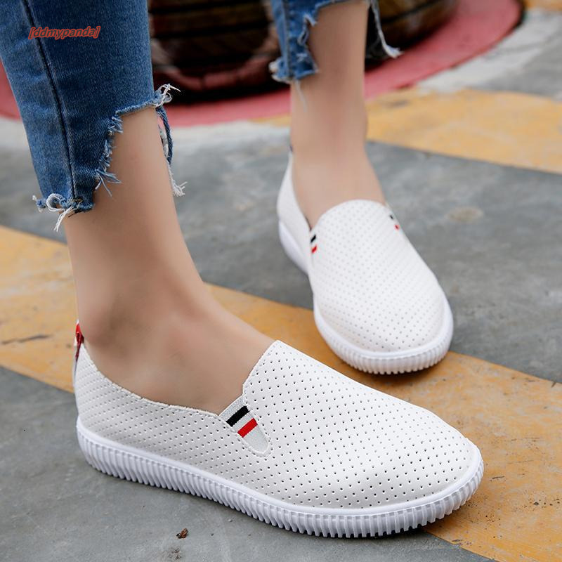 New Breathable Loafers Women Summer Slip-ons Korean Style Fashion Flat Boat Shoes ddmypanda
