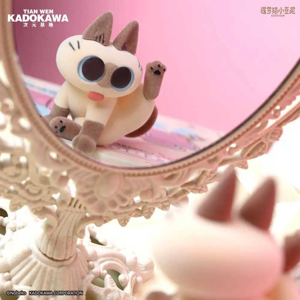 Mysterious Box Original Azuki can be customized for Azukisans daily life 1 and 2 series Siamese cat cute model blind box Caixa Sorpresa Free shipping