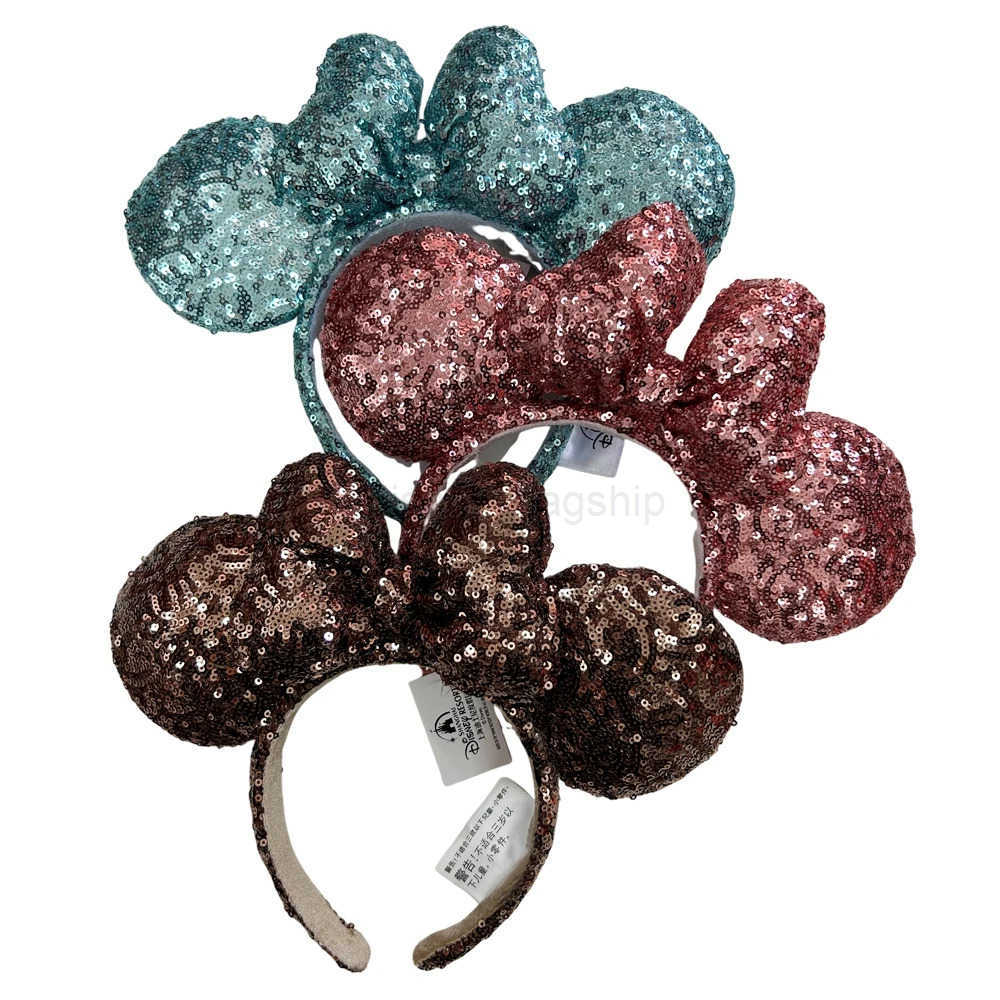 Disney 2024 Disney Mouse Ear Strap Holiday Party Frozen Bow Hair COSTUME Headband Cosplay Plush Adult/Children Headband GiftXJ250504