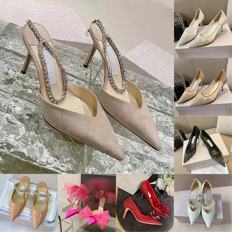 Designer Elegant Womens Womens Rhingestone Pumps Sandals Sandals Sandals, confortable talons hauts pour des chaussures habillées élégantes de mar