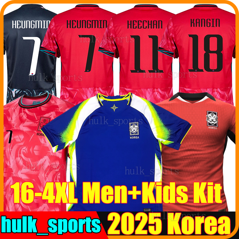 XXXL 4XL 2024 Korea soccer Jerseys 2025 HEUNGMIN SON KANGIN HEECHAN MINKYU JAESUNG JUNHO JEONG SUNG KWON 24/25 national team men kit set kits Training football shirt