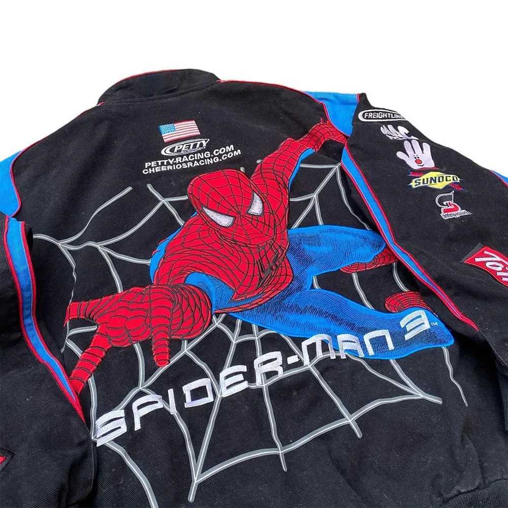 2023 Autumn/Winter New Cross border Jacket Sports Spider Print Casual Long Sleeve Motorcycle Style Jacket H25504