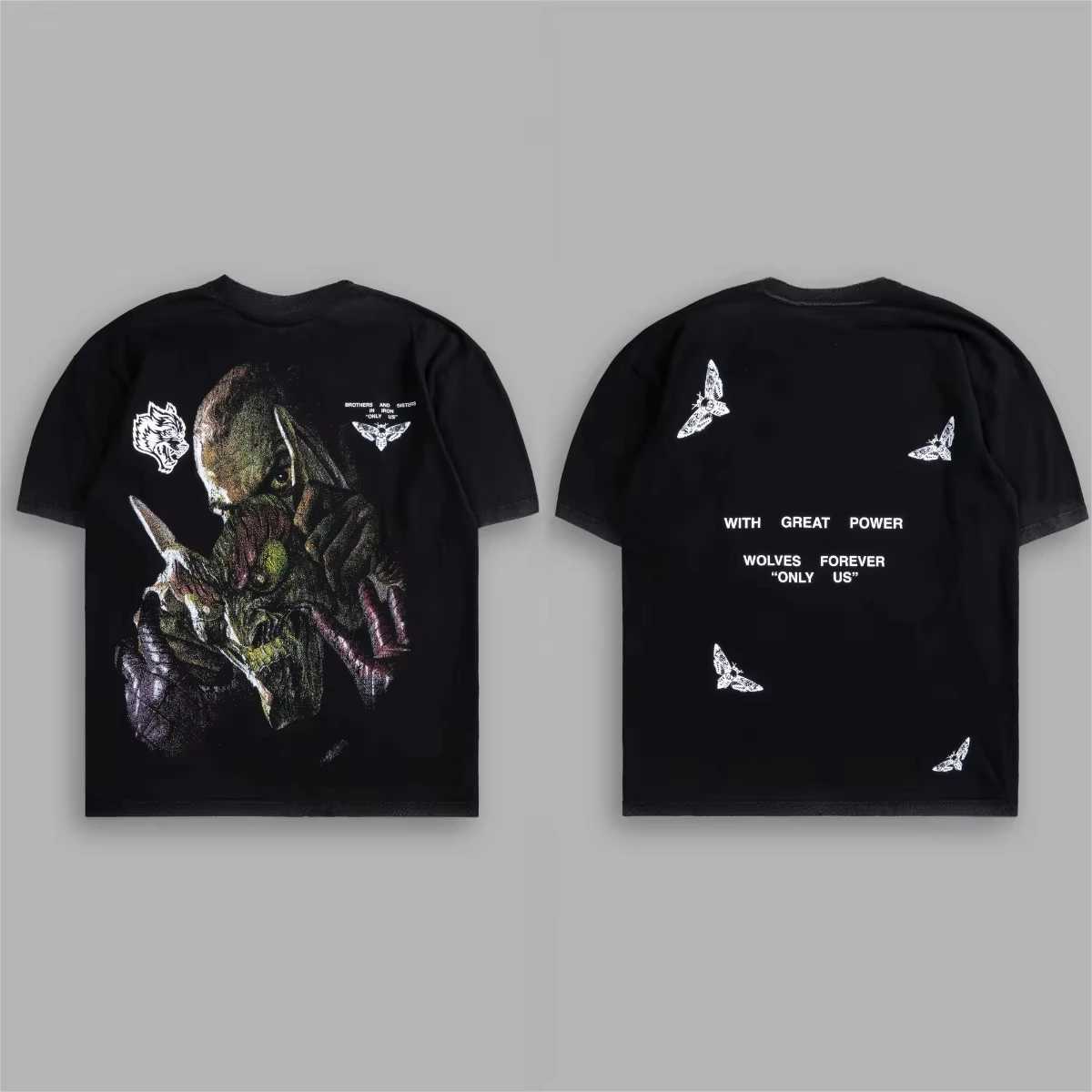 Wolf Sport T-shirt Oversized Printing Tshirt Workout Gym Mens Short Slve Casual Women Ts T Shirts X250504