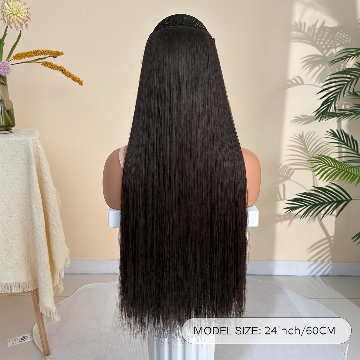 Stylish All-In-One Synthetic Hair Extension Sheet - Perfect for Parties, Holidays (Easter/Halloween/Christmas)