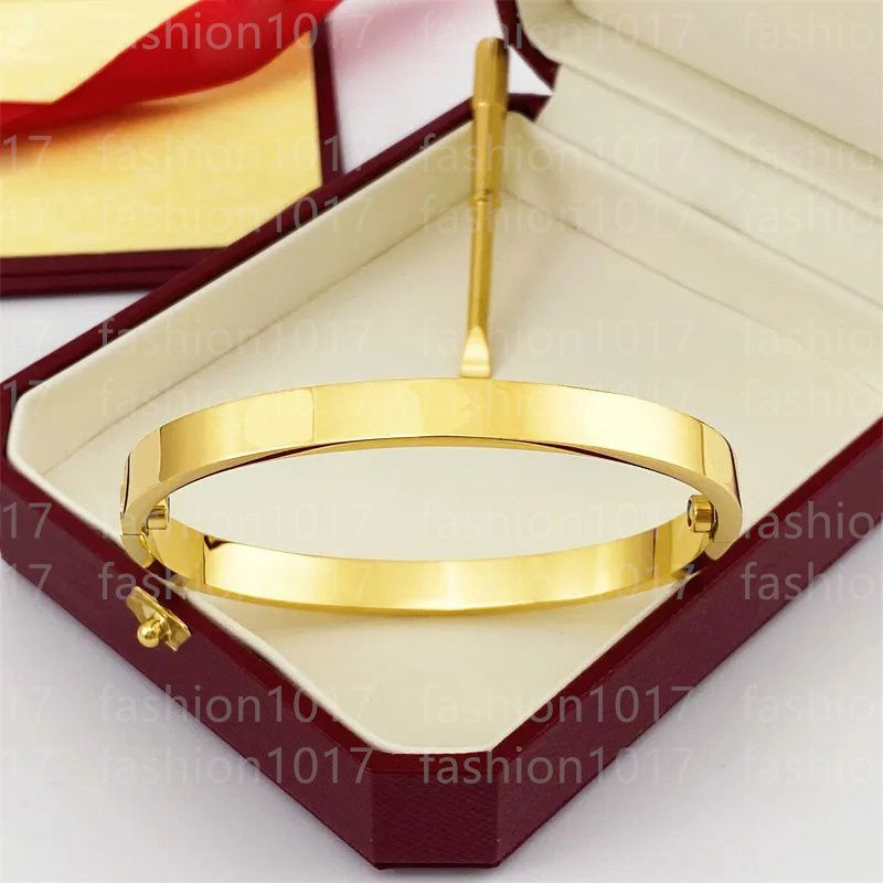 Designer bracelet for Women Screw Gold Bangle designer luxury jewelry High-quality titanium steel mens bracelet women Classic fashion Couple bracelet gifts