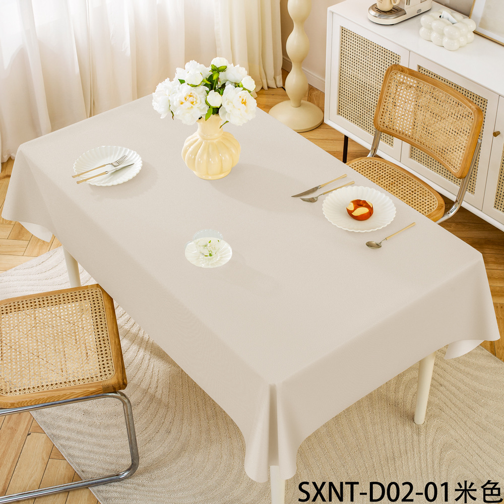 A864 Manufacturer Household Waterproof and Oil-proof Plaid Tablecloth Disposable PVC Rectangular Table Mat Square Table Coffee Table Tablecloth Wholes