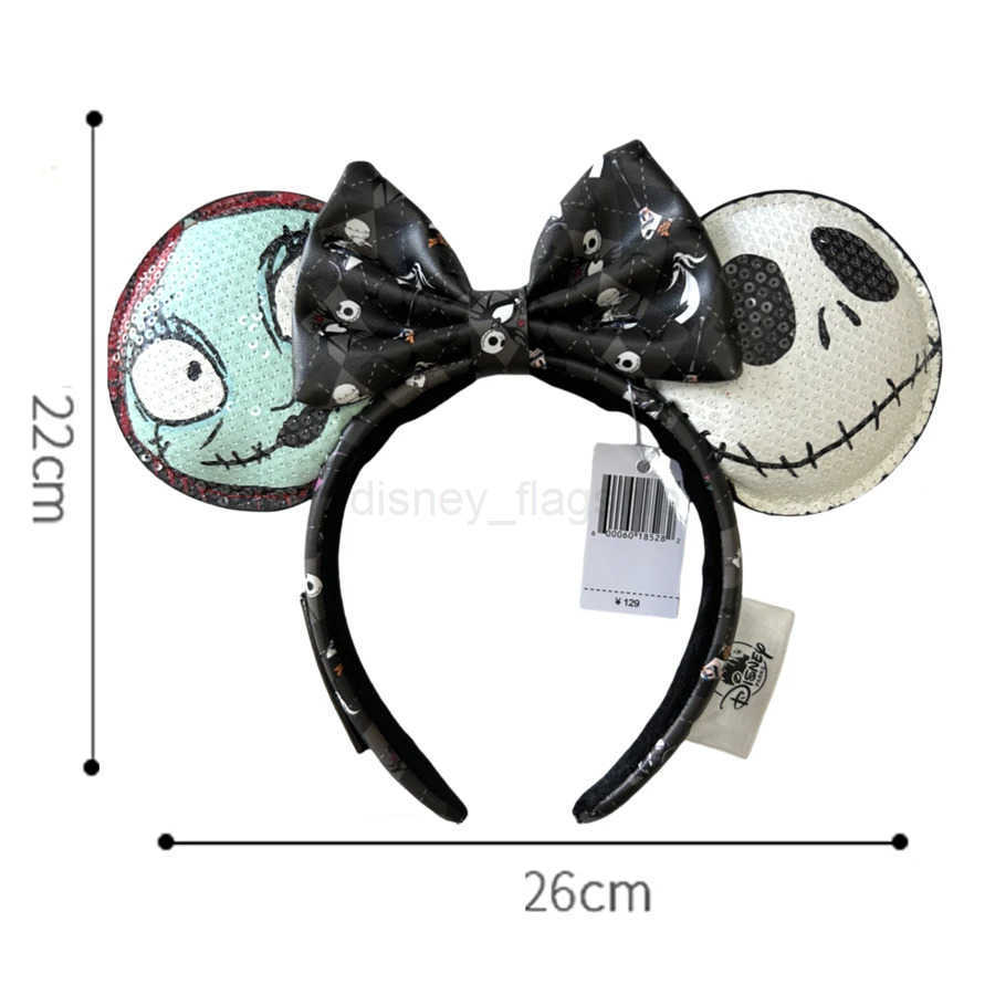 Disney Mickey Mouse Ear Headwear 2024 Loungefly Halloween Friday Night Minnie Ear Headwear for Adult Kids Holiday HairbandXJ250504