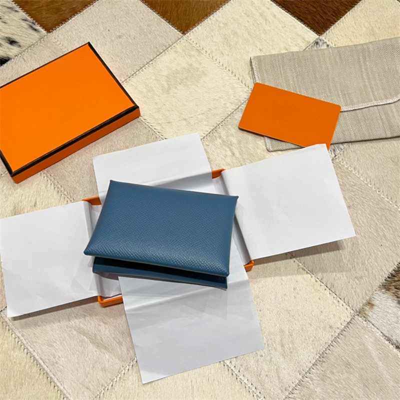 high-quality Luxury Card Holders Womens Calvi Designer Wallet Genuine Leather Mini Wallets Hasp Mens Fashion Coin Pocket Short Purse l8D7#