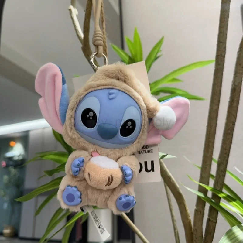 Disney In Stock Disney Stitch Eat Something Before Sleep Series Blind Box Toy Doll Anime Figure Stitch Doll Ornaments Surprise Toy Gift Z250504