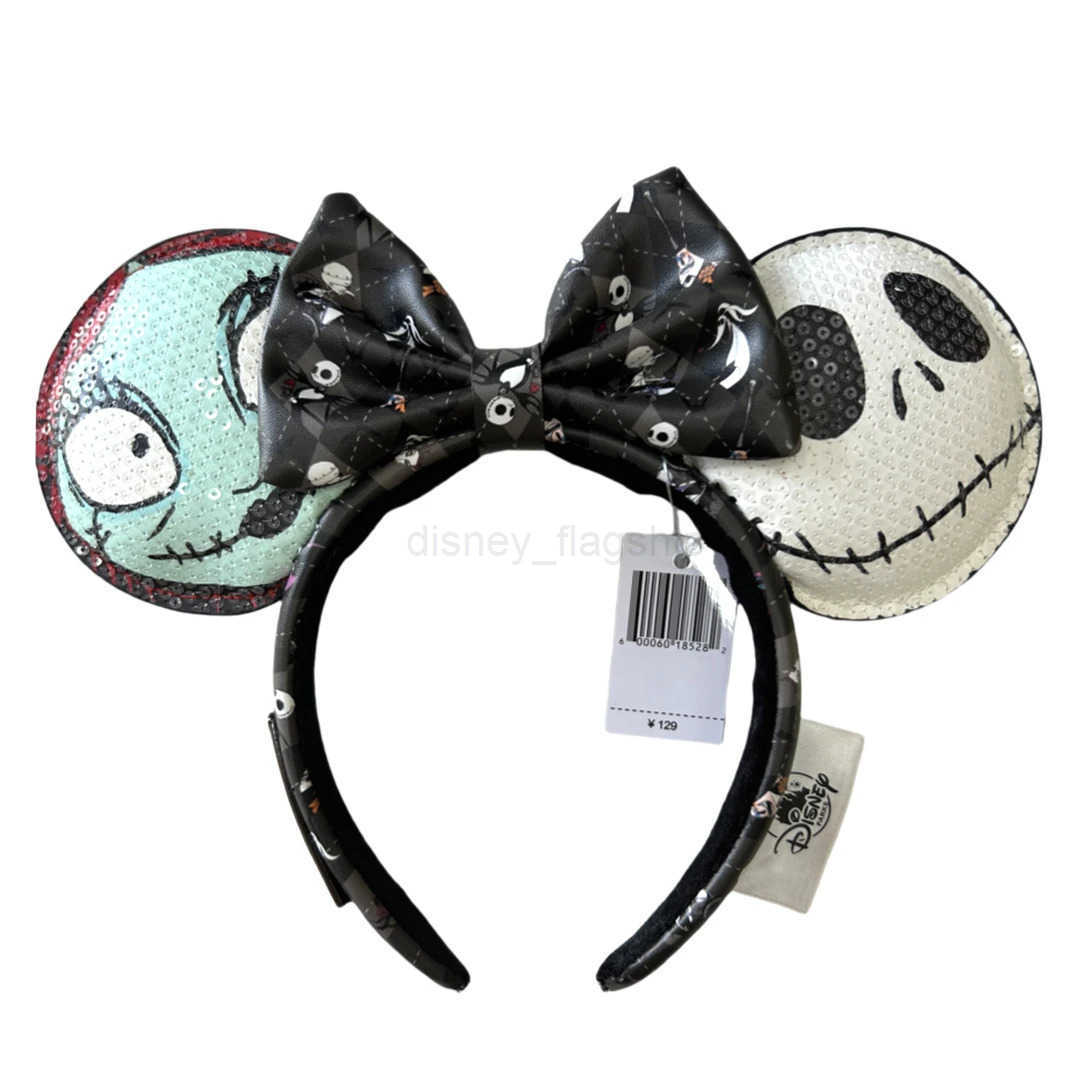 Disney Mickey Mouse Ears Headband 2025 Loungefly Halloween Fright Night Minnie Ear Headwear for Adult Kids Holiday HairbandXJ250504