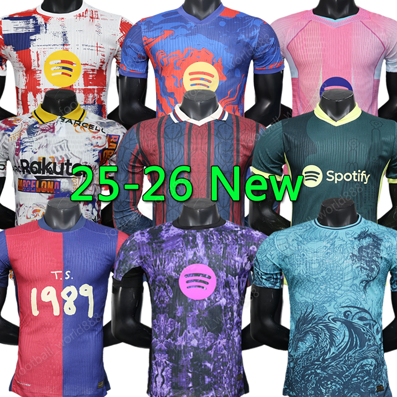 2025/26 FC BaRcEloN Soccer Jerseys LEWANDOWSKI 24 25 2026 Special version BAR ANSU FATI RAPHINHA PEDRI GAVI Men Fans Football Shirts player set