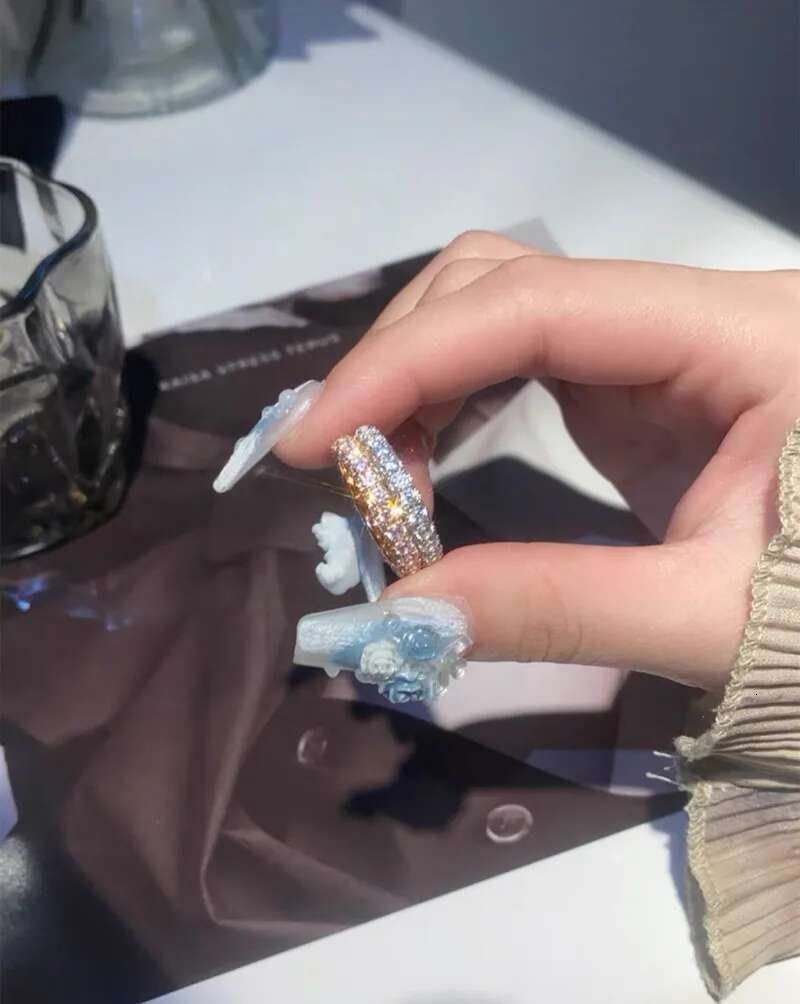 Romantic Lovers Lab Diamond Ring 925 Sterling Silver Party Wedding Band Rings for Women Men Promise Engagement Jewelry Gift