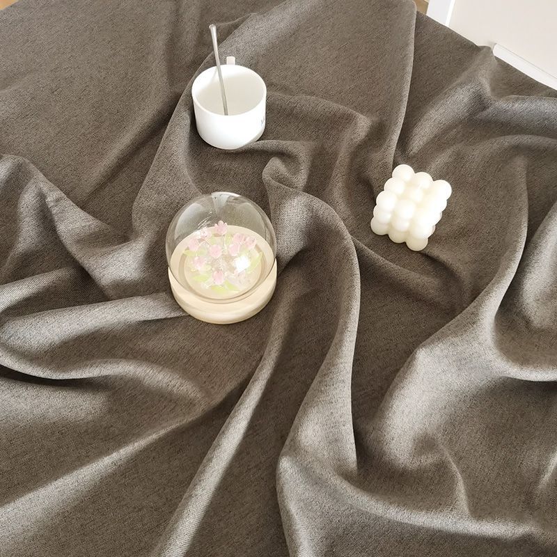 XX0405 retro ins style literary solid green tablecloth wedding floral dessert table dining table home homestay decoration tablecloth