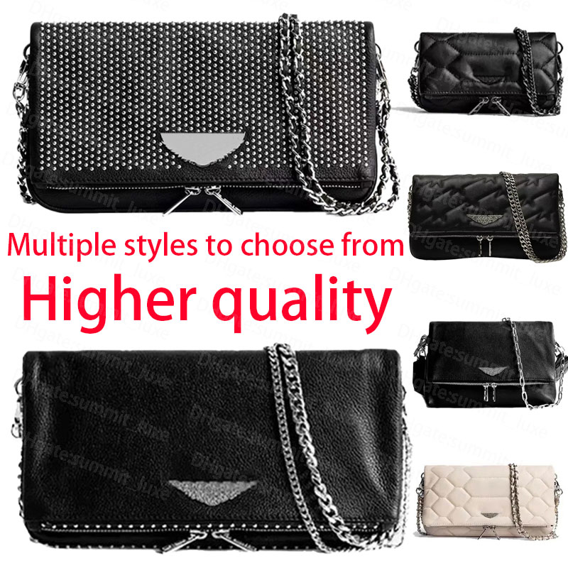Zadig Luxury Bag High Quality Shoulder Bag Designer Crossbody Bags Woman Handbag Black Purse Fashion Clutch Bag Classic Flap Bag Party Envelope Bag Leather Wallet