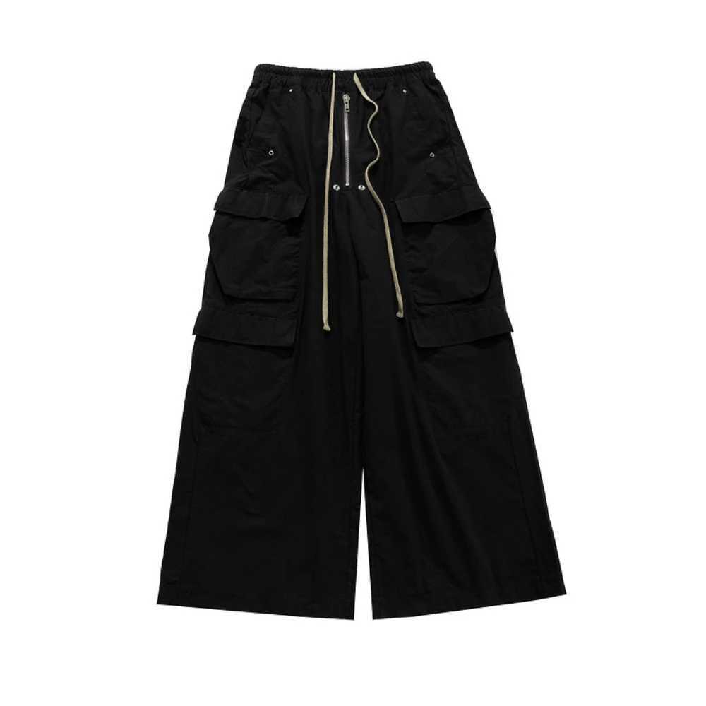 Owen Seak Mens Cargo Pants Casual Loose Gothic Mens Trouser Autumn High Street Black Pants Size XL W250505