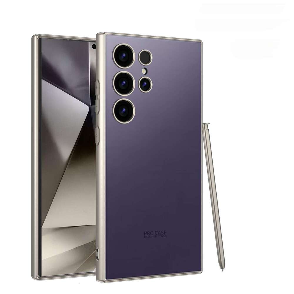 Suitable for Samsung S24Ultra phone AG back cover ultra-thin fashionable solid color skin feel S24U protective case