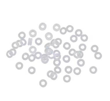 100Pcs Silicone Rubber Stoppers Ring Bead Charms Bracelets Compatible for Use Alone or with Clip Lock Spacer M10 21 Dropship