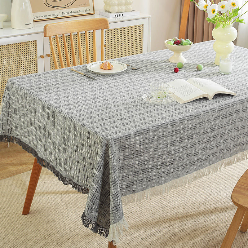 XX0403 French cream style tablecloth ins thickened cotton and linen style fabric tablecloth high-grade decorative cloth photo background cloth