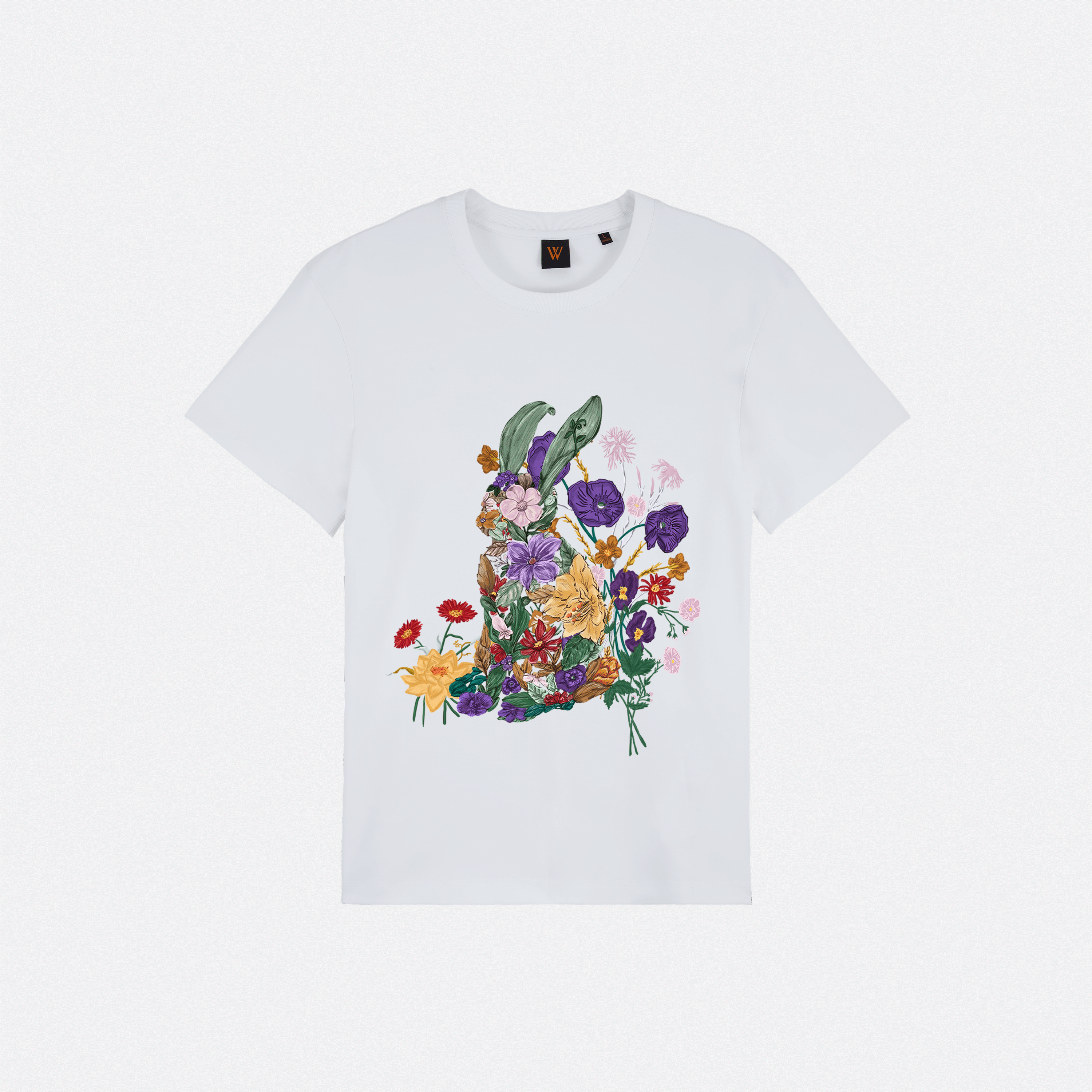 Designed-style fashionable urban trendy printed T-shirt, unisex short sleeves