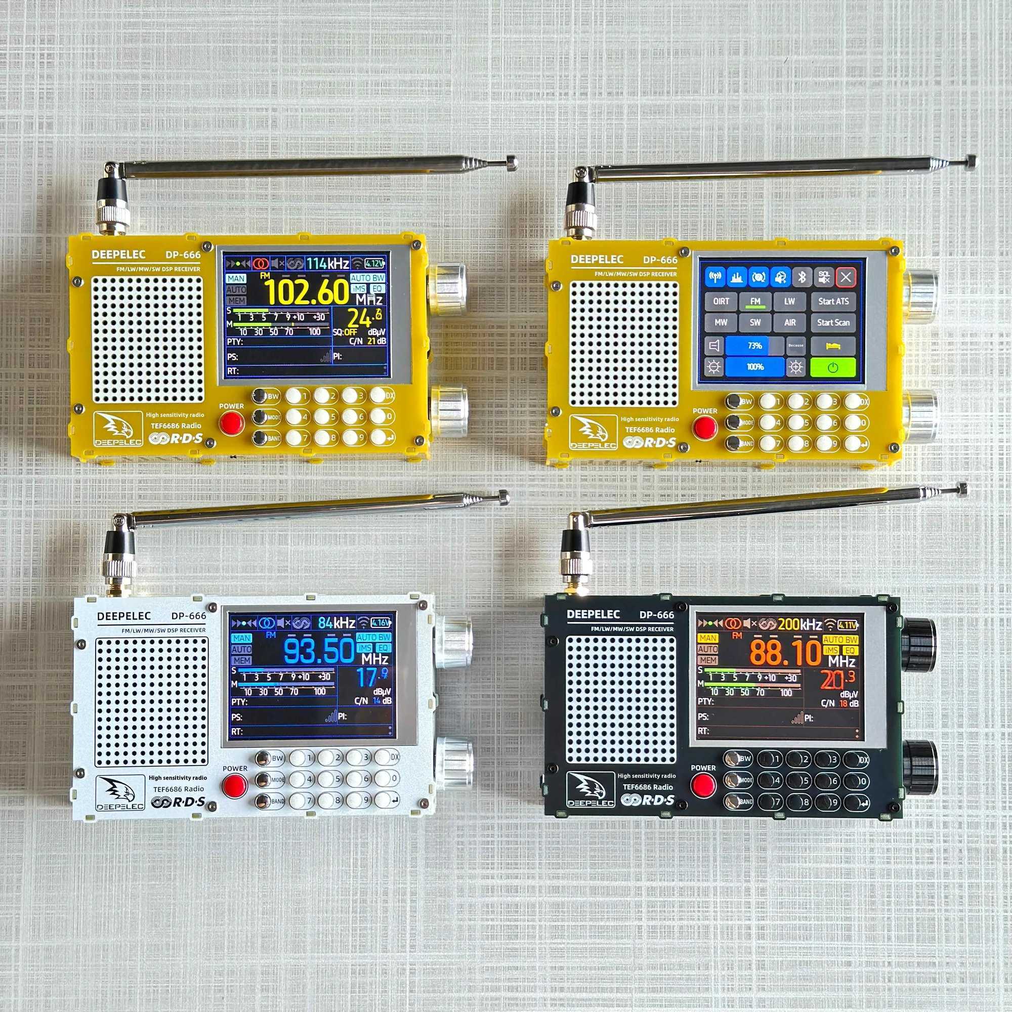 2025 New Deepelec DP-666 Radio High Sensitivity Full Band FM AM LW/MW/SW/OIRT/FM DSP Radio Custom 2.8 IPS Touchscreen Wireless X250505
