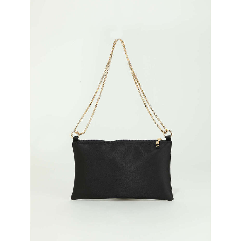 Dinner Bag Solid Color Satin Simulation Silk Fabric For Women S Niche Simple Chain Underarm Square Bag Party And Dinner Bag KQ