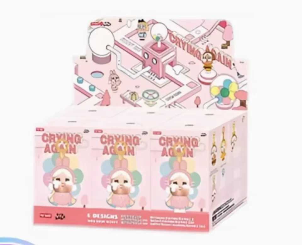 High quality replica again popular blind box with a sitting arons Labubu V1 V2 17cm doll toy market crying baby giftT250505