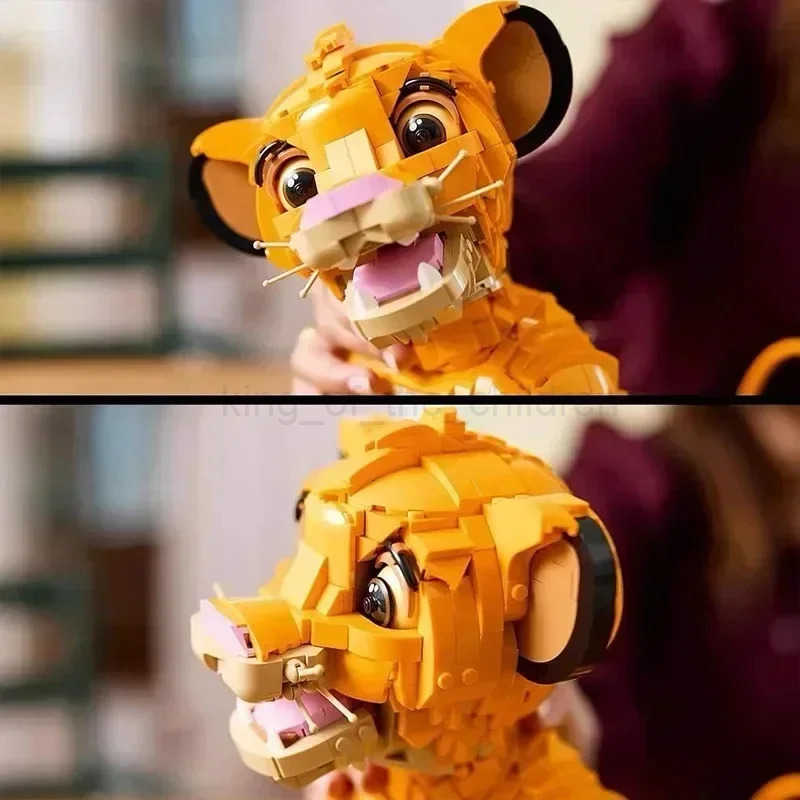 Disney New 43247 Lion Model Building Blocks Assemble Bricks Puzzle Toys For Kids Birthday Gifts 1445pcs W250505