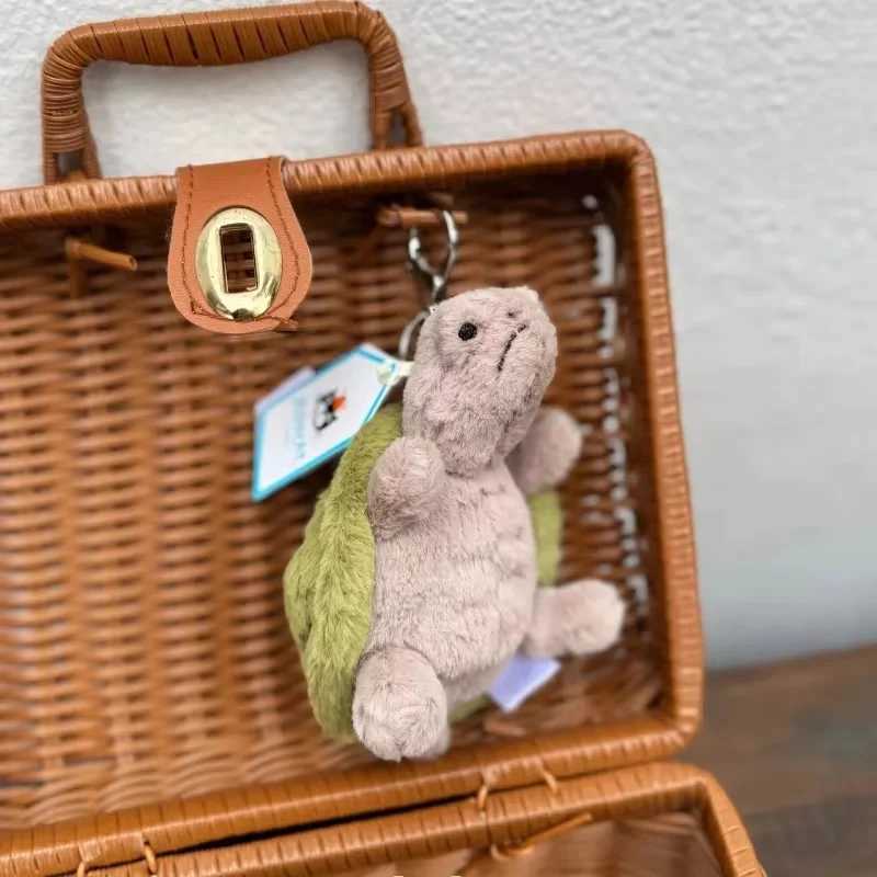 New Mr. Timmy Turtle Pendant Keychain Cute Girl Bag Pendant Plush Toy Keyring Turtle Plush Toy KAWaii Holiday GiftT250504