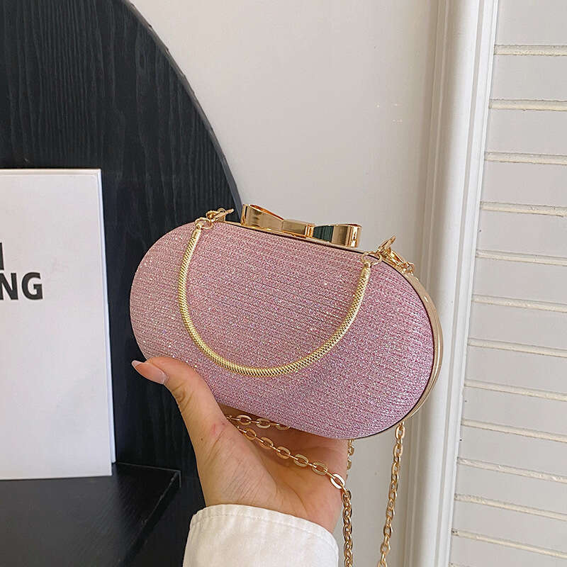 Dinner Bag Banquet With High Appearance And Shiny Butterfly Hand Holding Banquet Women S Small Dress Party Bag Chain Strap Shoulder Bag KQ