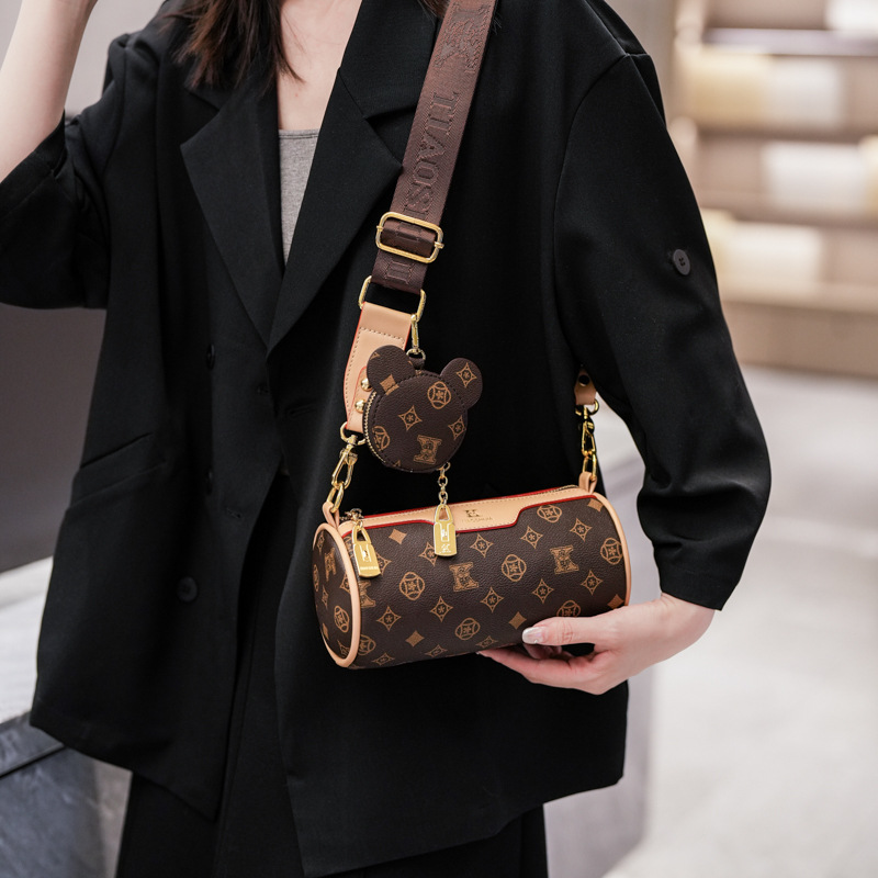Spring 2025 Retro-Inspired Boston Pillow Bag - Luxury Mini Crossbody Purse | Designer Textured Vegan Leather & Convertible Chain Strap Free Shipping