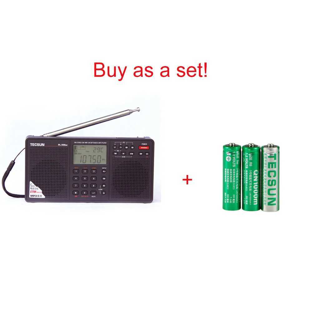 Tecsun PL-398MP Stereo Radio FM Portable Full Band Digital Tuning ETM ATS DSP Dual Speakers Receiver MP3 Player Support TF Card X2505051