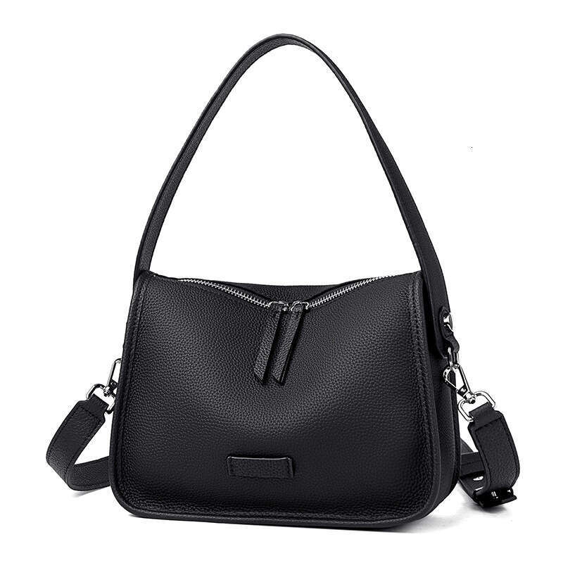 Top Layer Cowhide Shoulder New Genuine Leather Women S Premium Sense Crossbody Bag Versatile Commuting Handbag