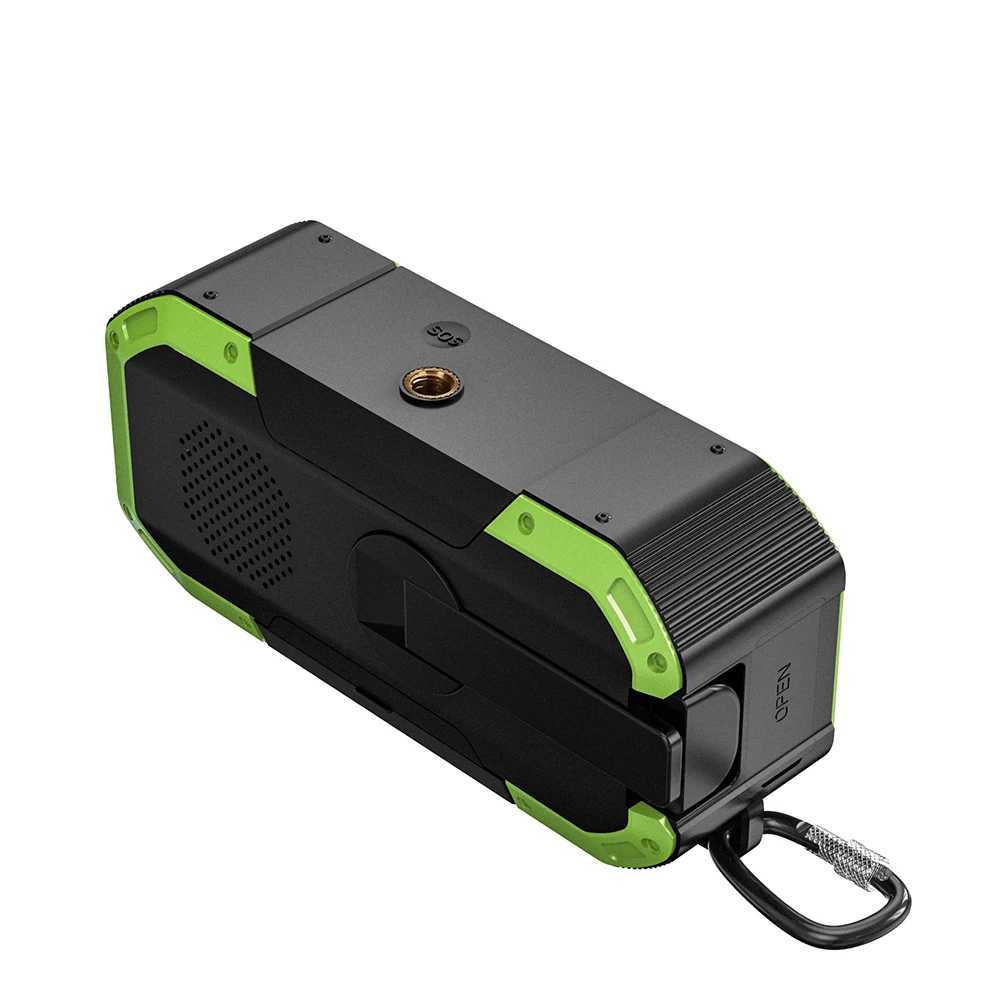 Multifunctional Radio Speaker Hand Crank Solar Crank Dynamo Powered AM/FM Weather Radio with 5000 mAh Power Bank X250505