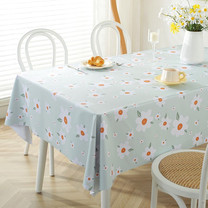 XX0398 Tablecloth ins style waterproof, oil-proof, scalding-proof, washable tablecloth, fresh and clean student dormitory desk cloth, coffee table clo