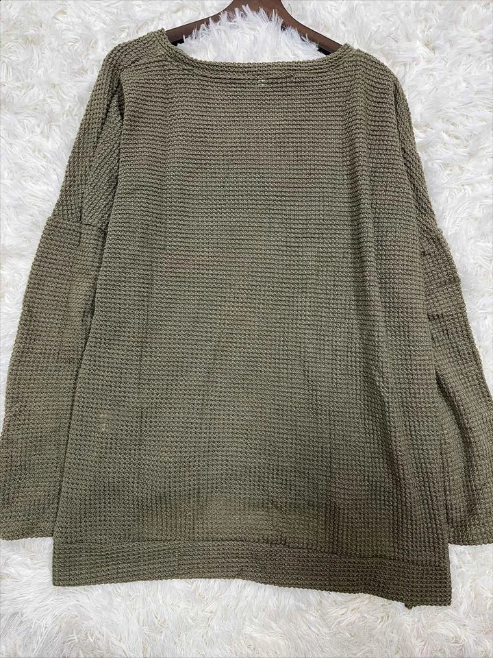 Plus size womens casual solid color staff collar Tshirt 250430Z