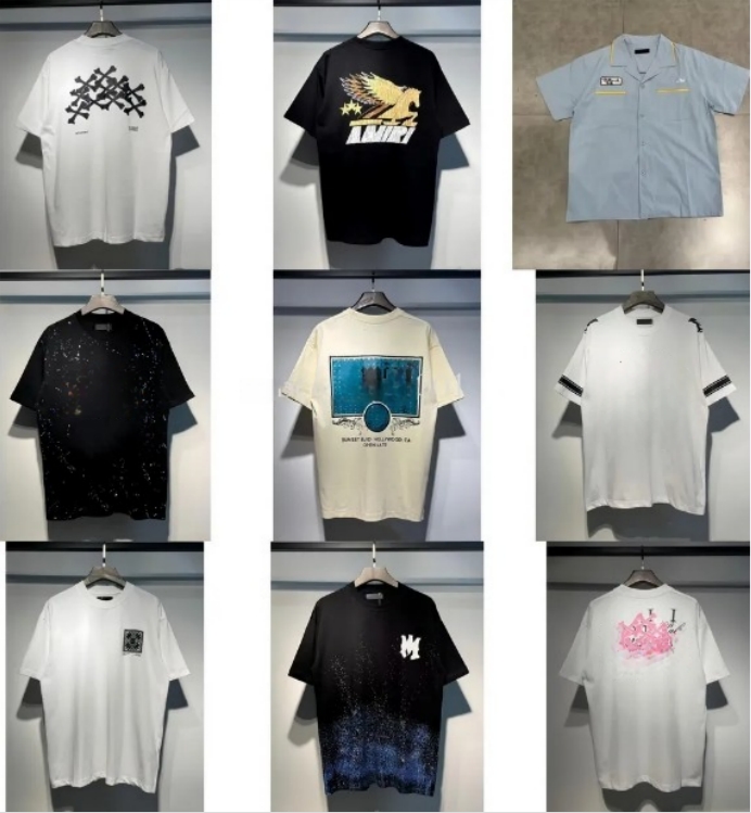 graphic tee designer t shirt mens streetwear fashion T Shirt unisex short sleeve Tshirts Tops retro women