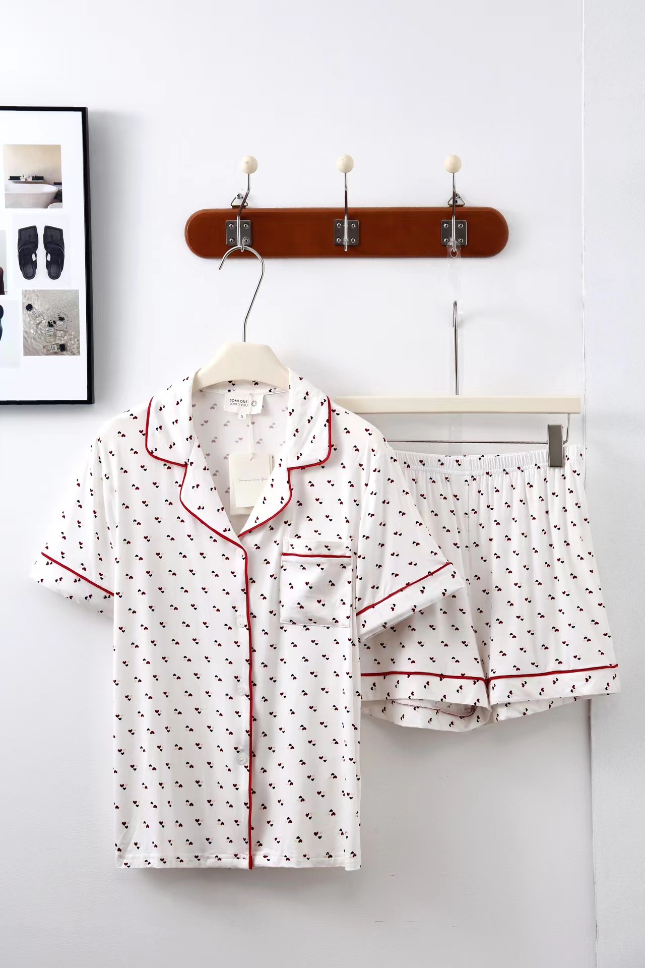 B911-New style pajamas for women autumn and winter long sleeve round neck thin two-piece home clothes suit