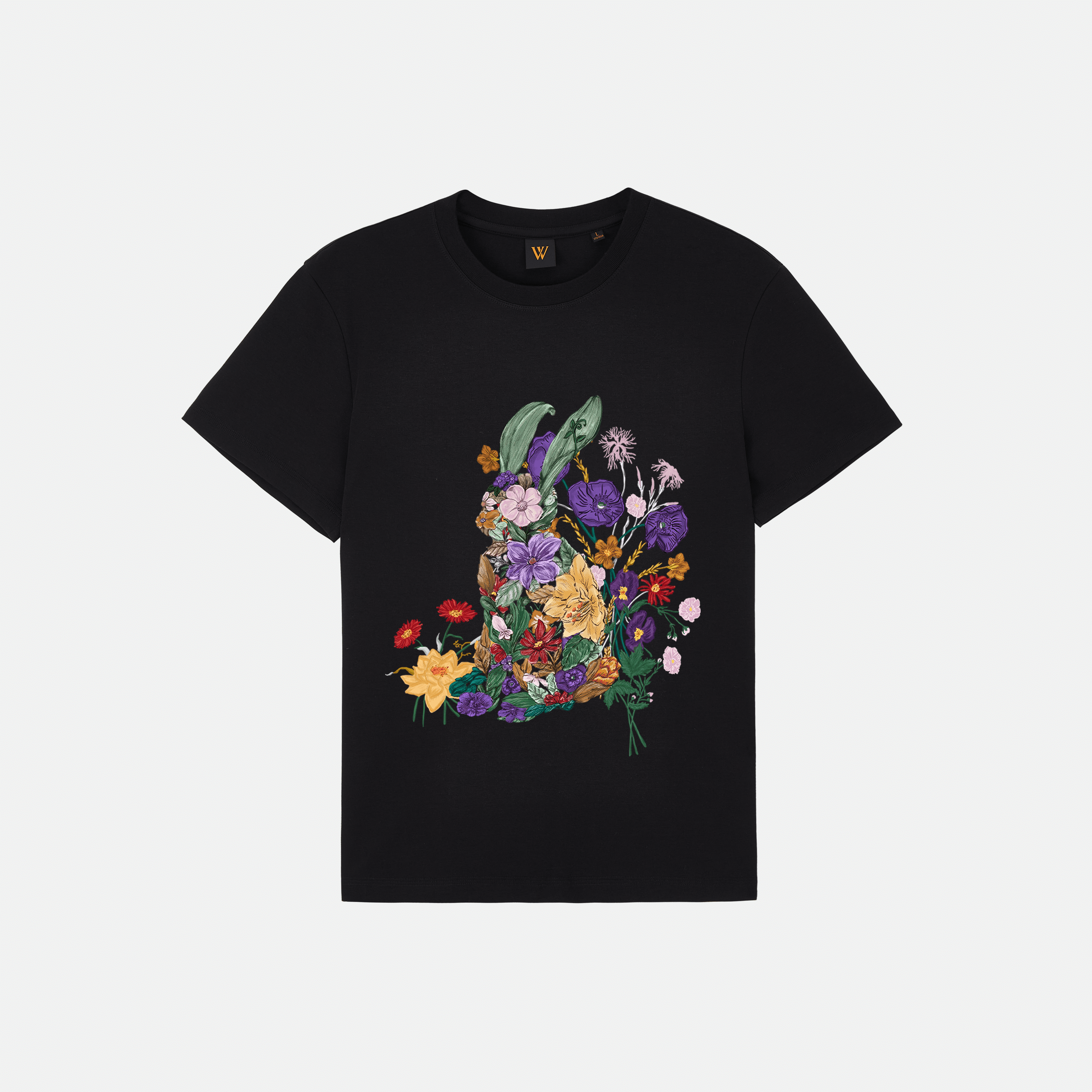 Designed-style fashionable urban trendy printed T-shirt, unisex short sleeves