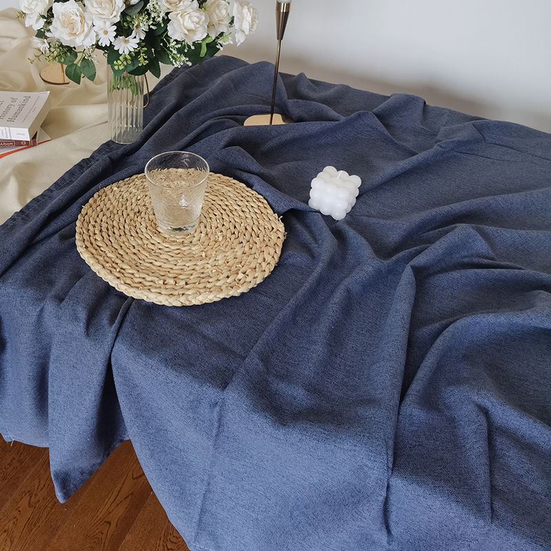 XX0405 retro ins style literary solid green tablecloth wedding floral dessert table dining table home homestay decoration tablecloth