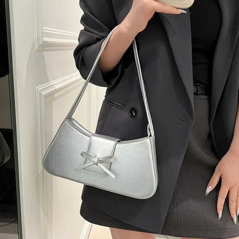 High-Grade Sense Retro Women Underarm Bag 2025 Spring New PU Leather Lady Commuter Shoulder Bags Solid Small Handbags for WomenXJ250508