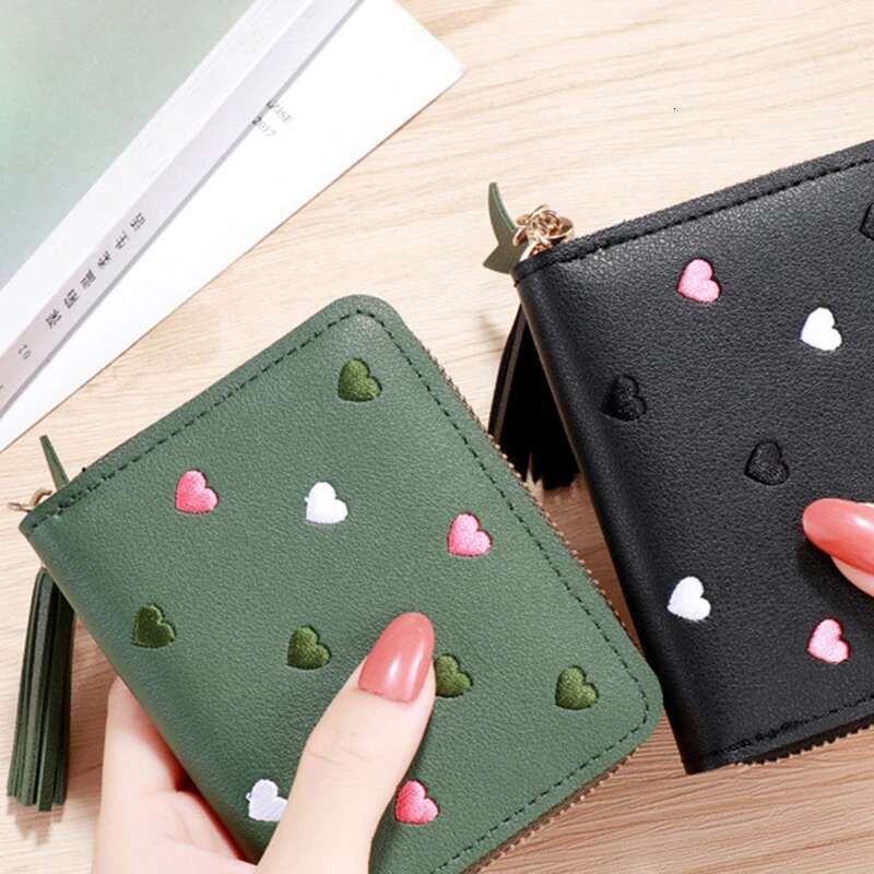 1PC Women Ladies Mini Tassel Wallets Cute Short Zipper Lovely Pu Leather Coin Purse Female Hand Wallet